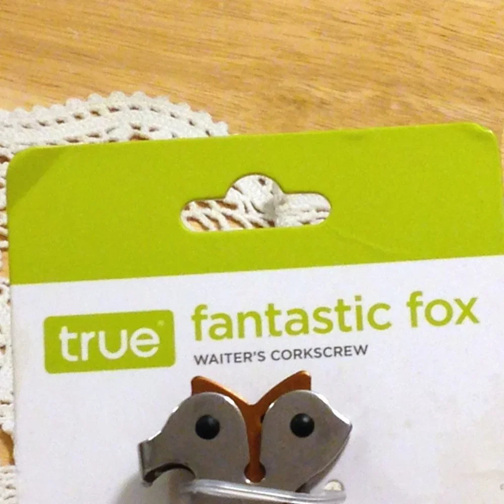 Corkscrew, True fantastic fox waiter's corkscrew, double-hinged stainless steel